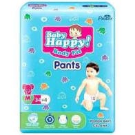 BABY HAPPY BODY FIT PANTS PAMPERS ANAK MURAH DAN EKONOMIS [UK. M 34+4 / L 30+4 / XL 26+4 / XXL 24+4]