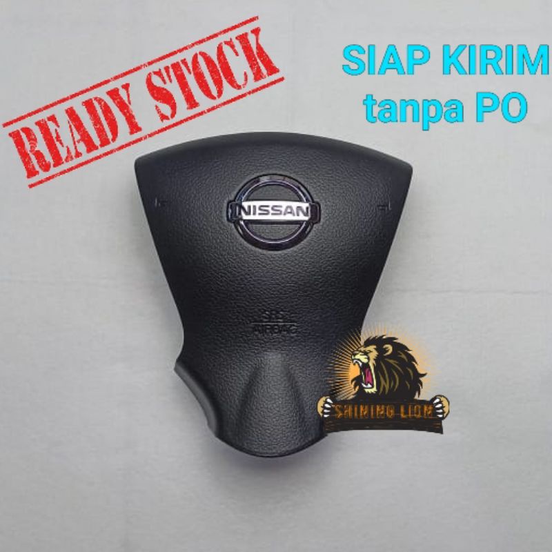 cover batok tempurung tombol klakson airbag air bag setir stir nissan serena grand livina - hitam