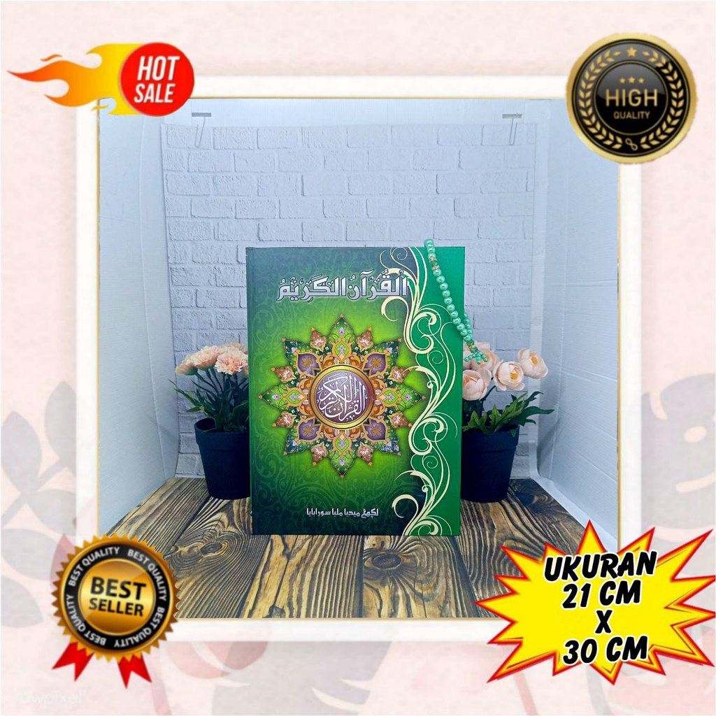 BONUS TASBIH MUTIARA– Al Qur’an Super Hard Cover A4, Alquran Tanpa Terjemahan Besar, Al Quran Rasm B