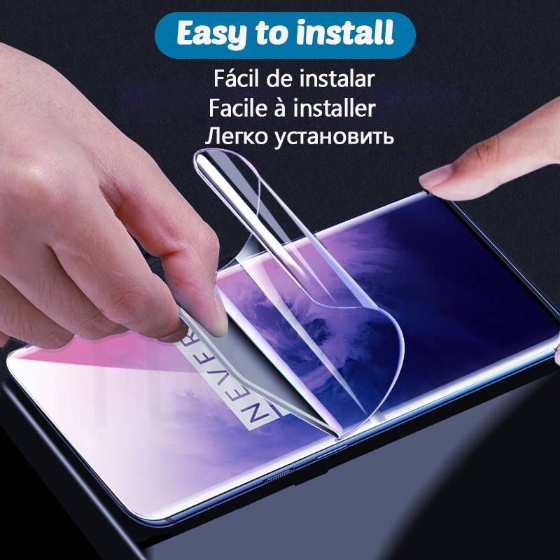 10D Front Hydrogel Film For Oneplus 9 9 Pro 5 5t 8 7 7t Pro 6 6t Full Cover Screen Protector For One plus 7t 8 7 Pro Clear Not Glass