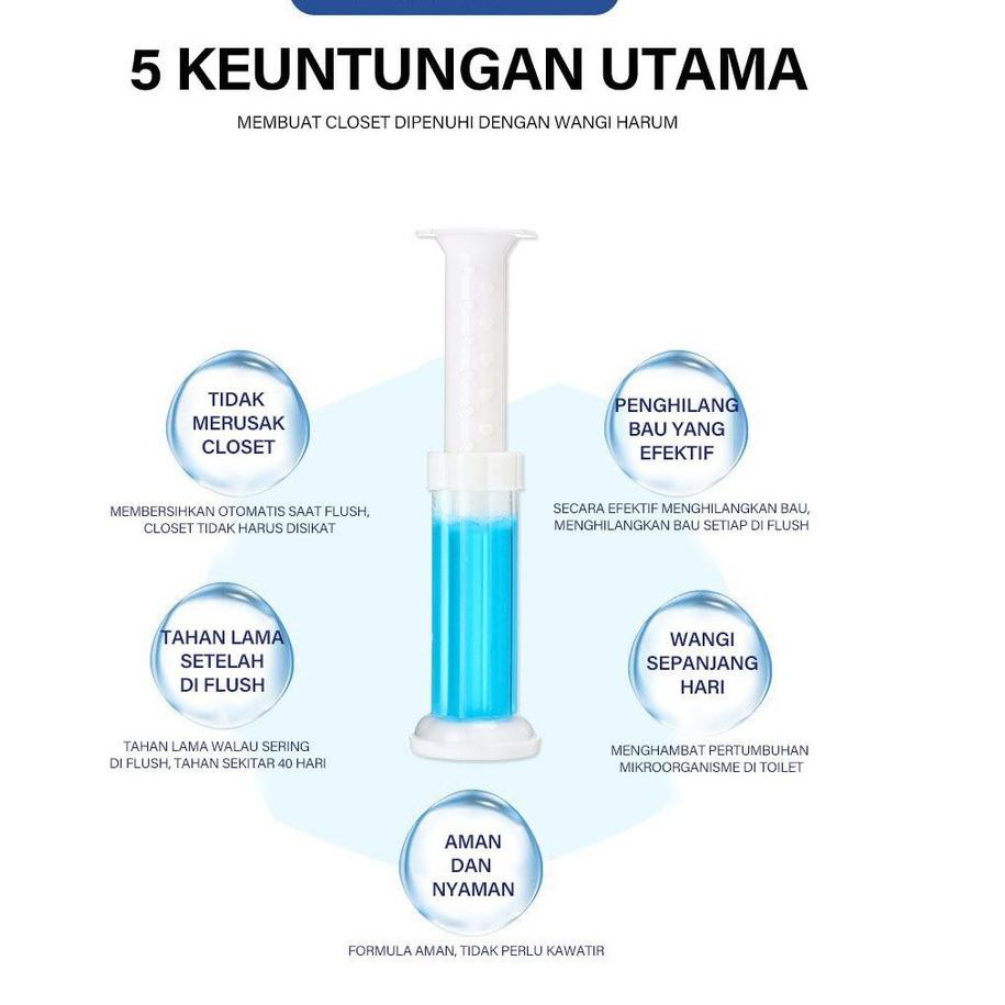 NEW GEL PEMBERSIH DAN PENGHARUM TOILET GEL PEWANGI KLOSET