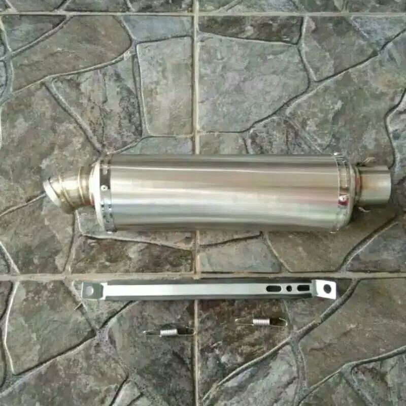 silencer knalpot oval polosan stainless silencer knalpot only inlet 50