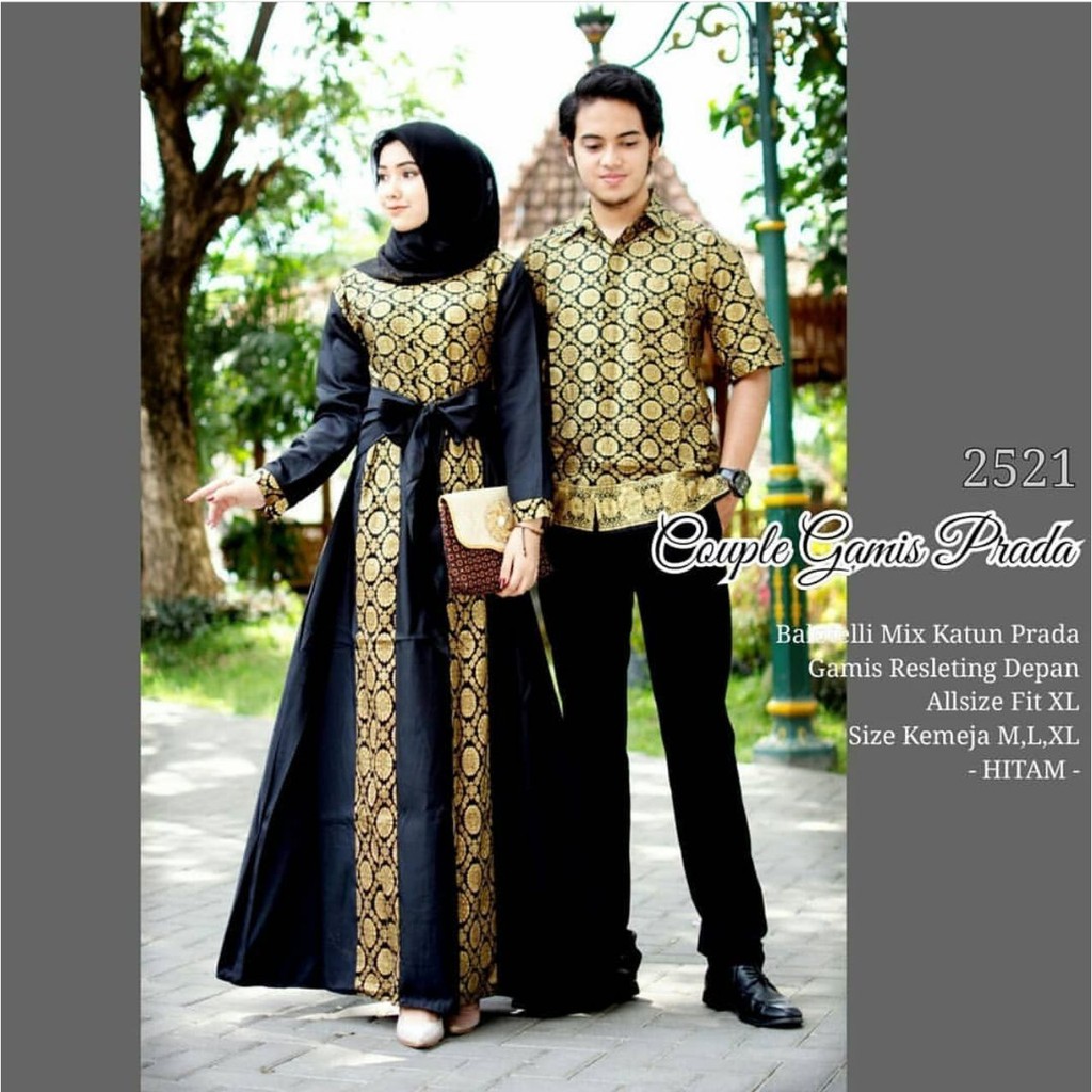 BATIK Adem Couple Gamis Prada kode 2521 Ori-4