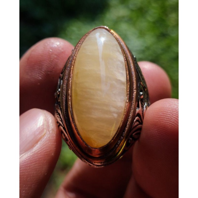 Cincin Batu Akik PANDAN SUTRA SEMU IJO Asli batua alam natural bukan sintetis bukan kecubung wulung 