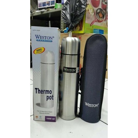 Termos Stainless Steel 1 Liter Air Panas Dingin Weston
