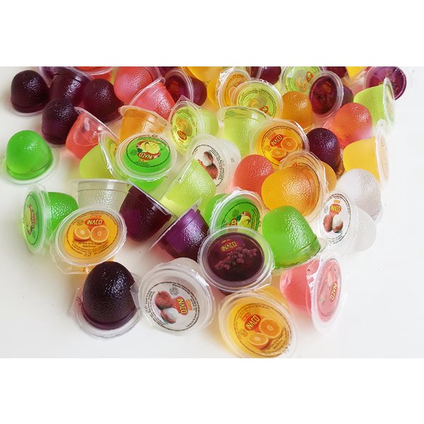 Inaco Mini Jelly Cup isi 15pc / 5pc Agar Agar  Jely Rasa Aneka Buah Nata De Coco Agar Agar