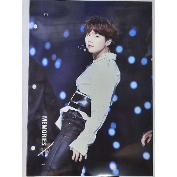 CLEAR PHOTO INDEX BTS MEMORIES 2018 [SUGA]