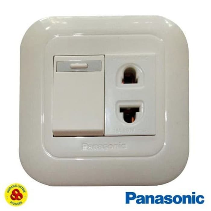 SAKLAR PANASONIC KOMBINASI DENGAN STOP KONTAK UNIVERSAL WEJ5531