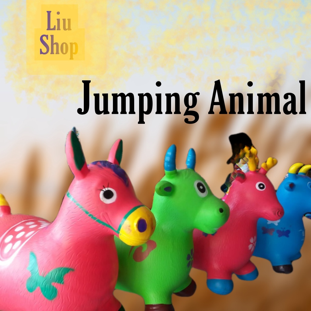 Jumping Animal / Kuda Kudaan Karet ( ada suara dan lampu )