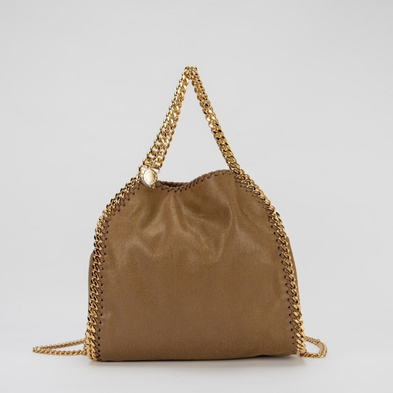 Tas stella Mccartney falabella mini tote bag brown ghw