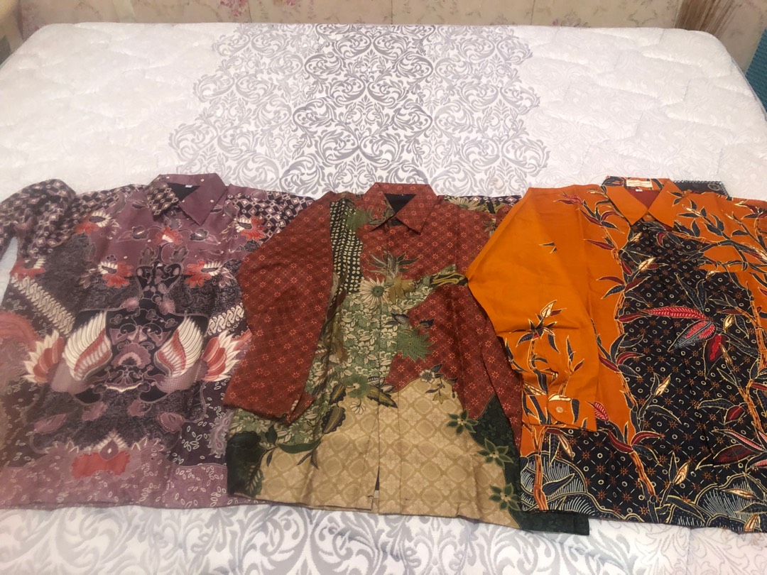 Kemeja Batik Sutra Silky Premium - Kombinasi Furing Full Body Istimewa - Atasan Licin Berkelas