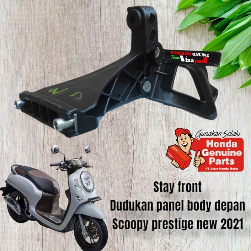 stay front cover dudukan body depan scoopy prestige new 2021 2022 2023 k2f original