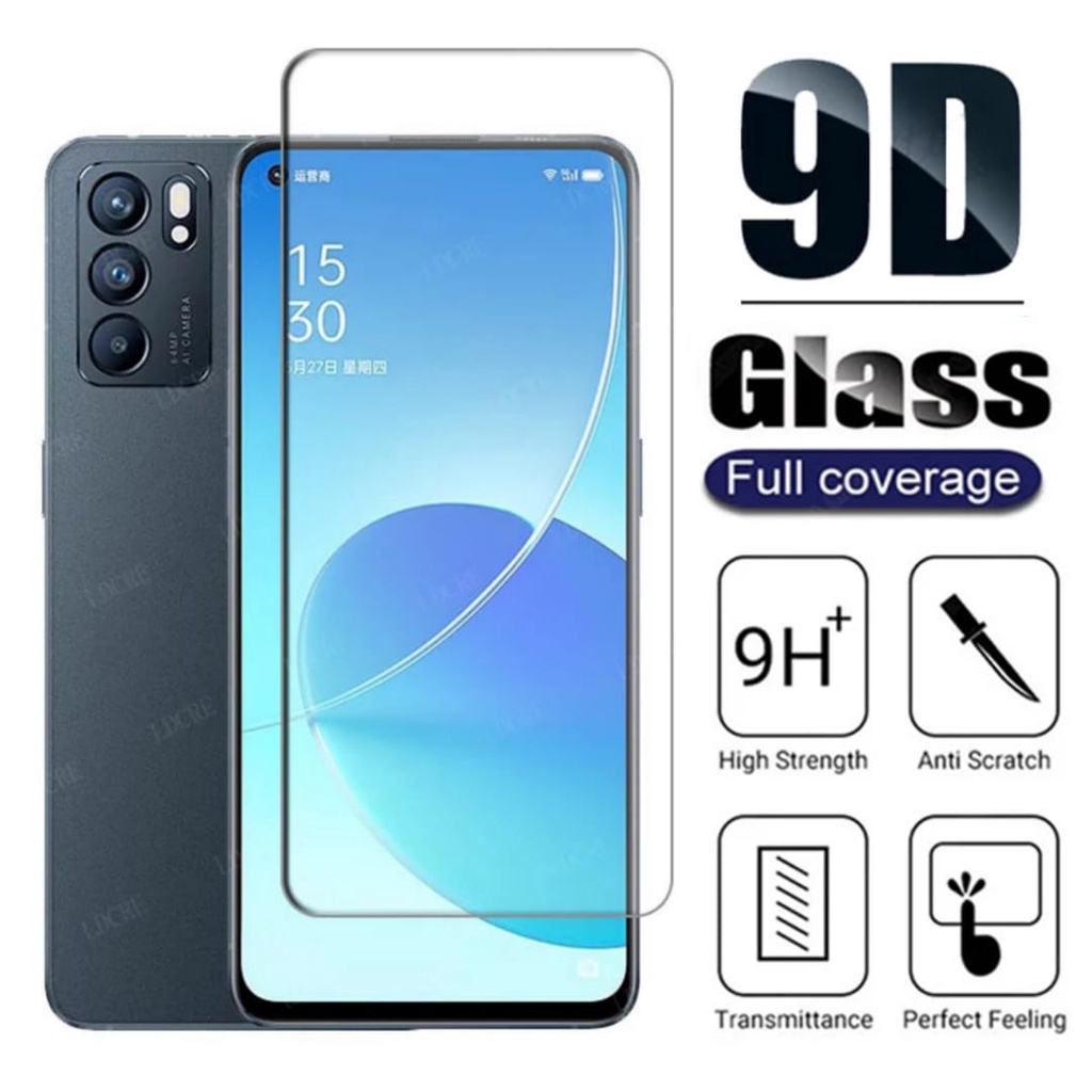 PROMO 2in1 Tempered Glass Bening OPPO Reno6 5G Anti Gores layar kaca Free Garskin Reno 6 5G