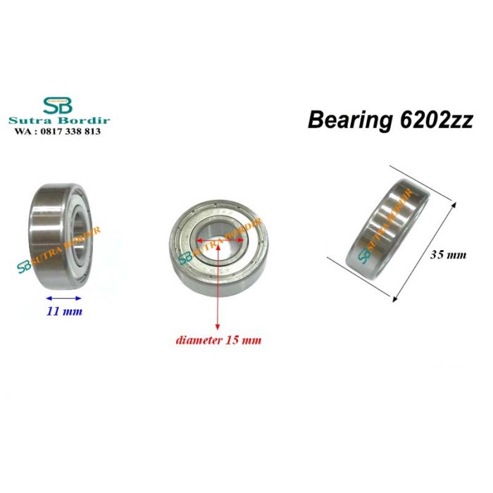 Bearing 6202Zz Ball Bearing 6202Z Bearing Motor 6202Z Bearing Industri #98