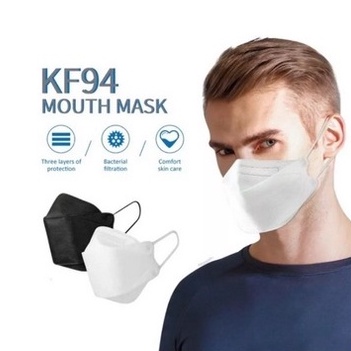 MASKER KF94 MASKER KF 94 MASKER KOREA 4PLY MASKER KF 94 4PLY PILIHAN WARNA HITAM - PUTIH KF 94 KOREA NYAMAN UNTUK DIGUNAKAN ISI 10pcs