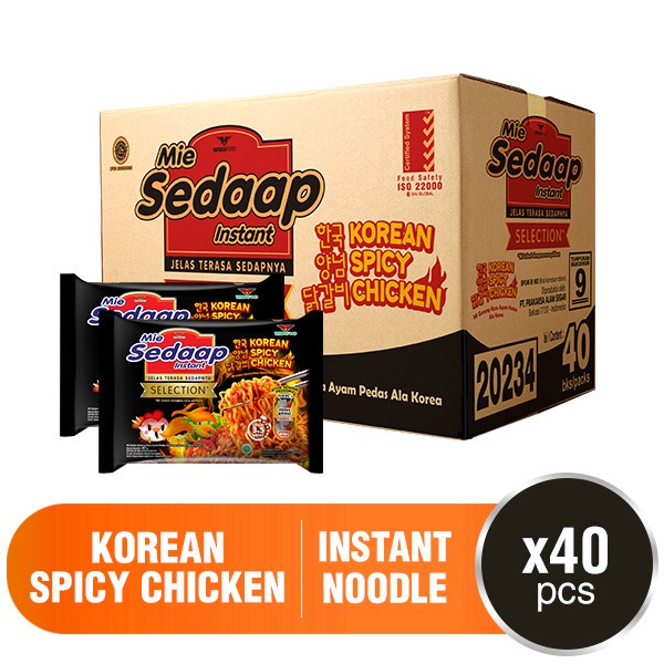 

Sedaap Mie Instan Korean Spicy Chicken 88 gr 1 Dus isi 40 pcs