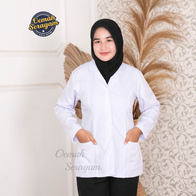 Baju Dinas Putih wanita Baju Putih PNS/ASN, Guru, PPL, PDH, Perawat, Bidan