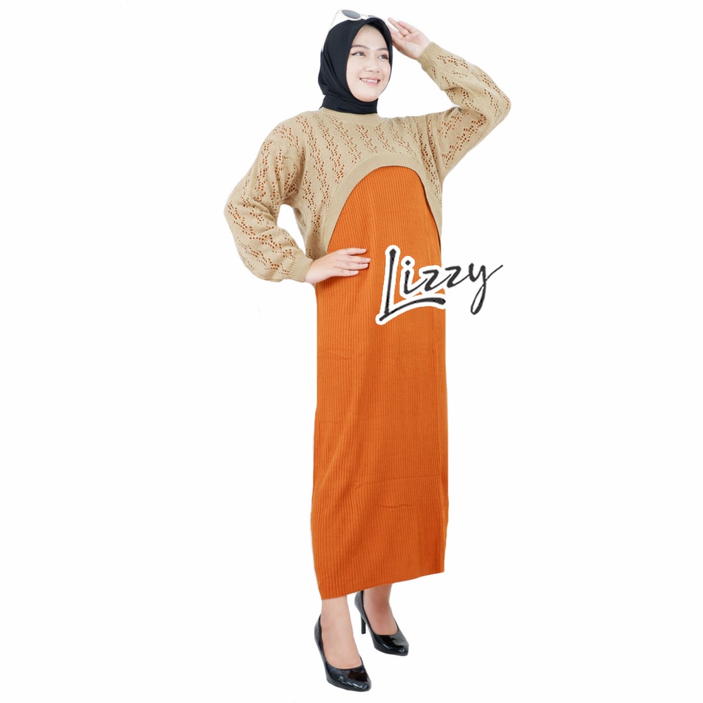 Lizzy - ONE SET FREYA PREMIUM-Coral - Moca