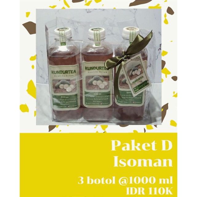 

Paket D Isoman - 3 botol Teh Kundur @1000 ml - Pereda Panas Dalam
