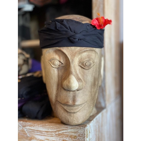 Udeng Hitam Polos Sibakan Setengah Jadi Janggar Nayah