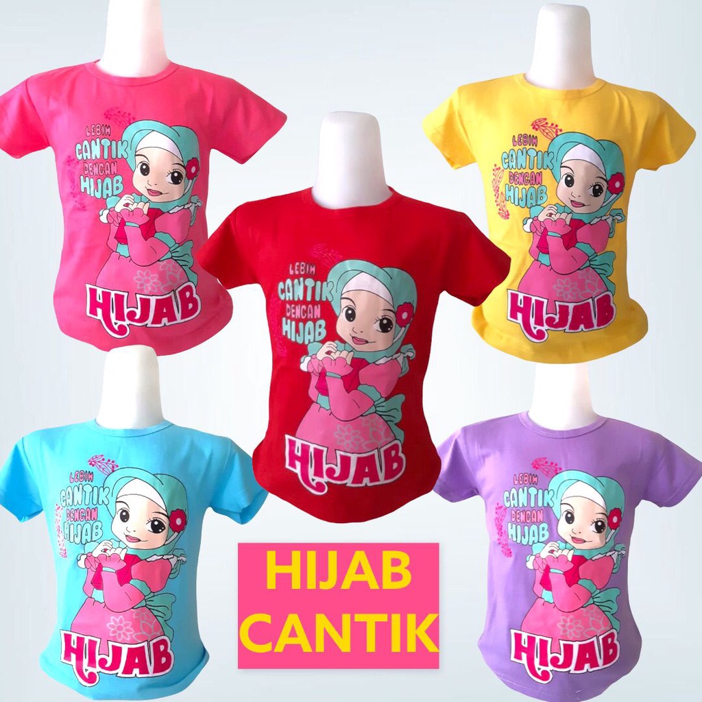 Kaos anak perempuan Hijab Cantik