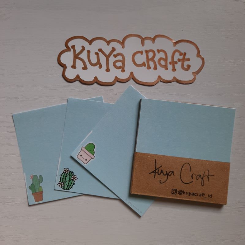

Kuya Craft Memo Sheets Cactus