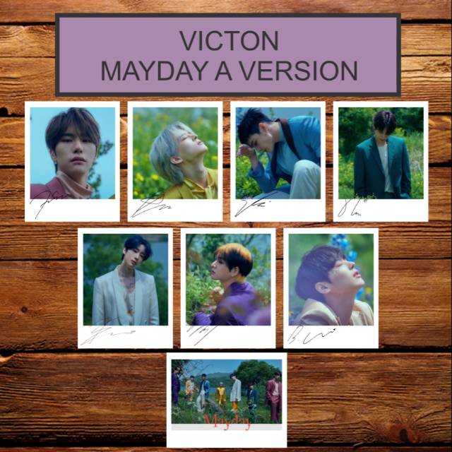 VICTON SIGNED KPOP POLAROID MAYDAY ALBUM