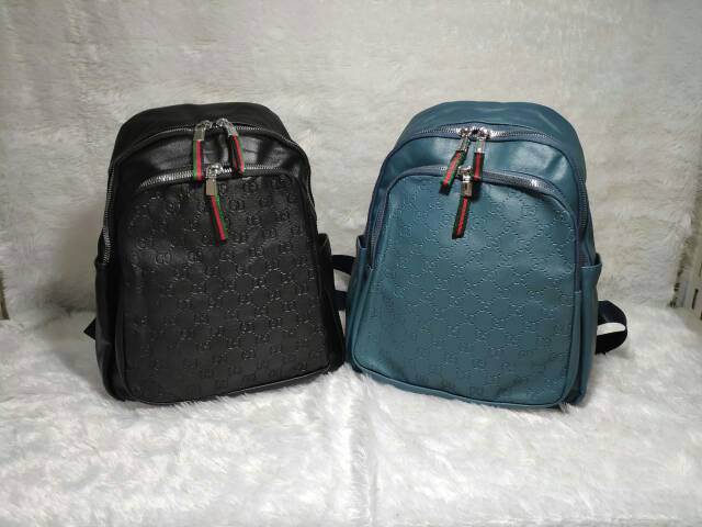 JK 602 1KG MUAT 2PCS TAS RANSEL FASHION WANITA IMPORT BAG BACKPACK Y9921 E855