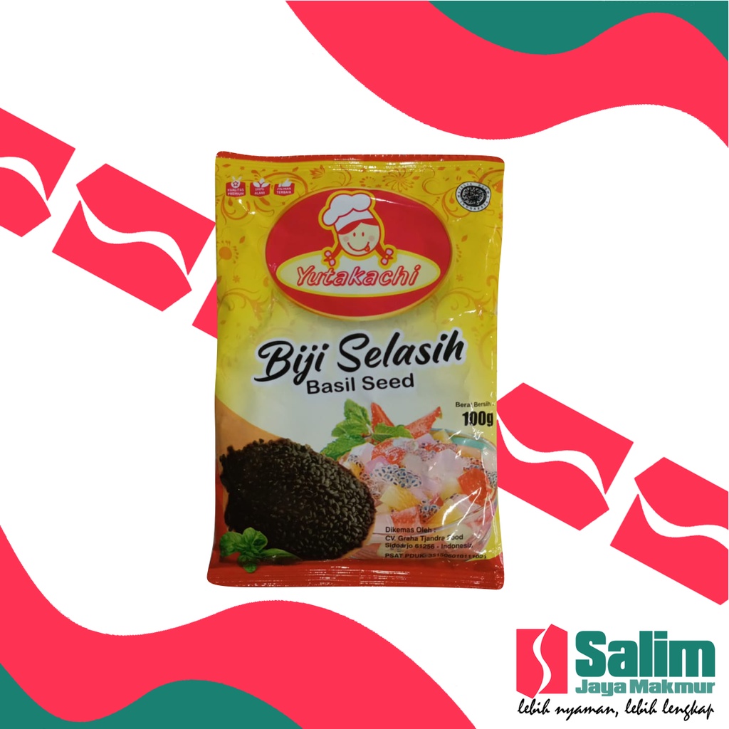 

Yutakachi Biji Selasih 100 Gr - Biji Selasih Kemasan