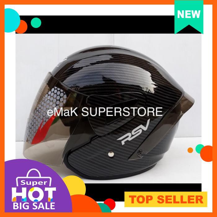 Helm Rsv Dark Edition Windtail Carbon Karbon Agv Pista Corsa Spoiler