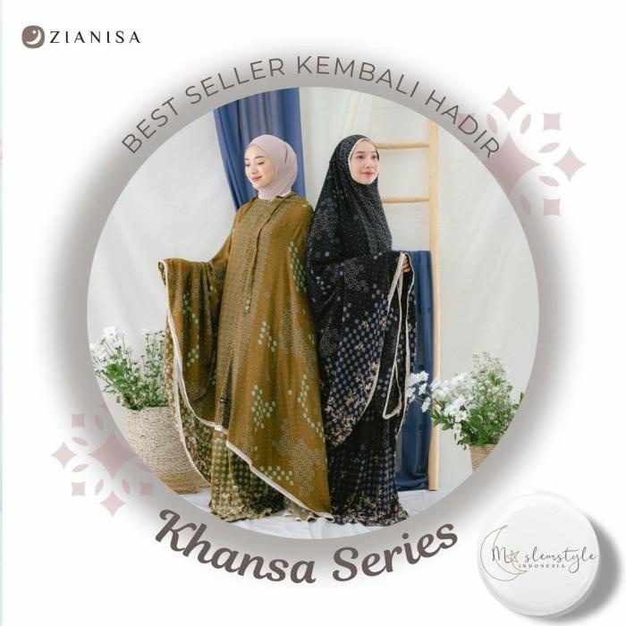 Terlaris Mukena Dewasa 2 In 1 Jumbo Baneska Khansa Rayon Premium