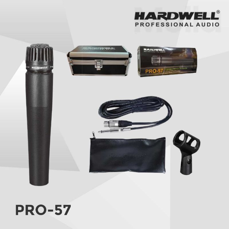 Mic Kabel Instrument HARDWELL PRO 57 / PRO57 (ORIGINAL) FREE KOPER  MIC KABEL PANJANG 5 METER