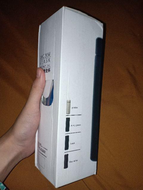 [hitam] Termos Tabung Polos 500ml / Tumbler Botol Vacuum Souvenir Bt26