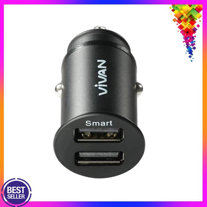 Acc Hp Vivan Cck2S Dual 2 Ports Car Charger Mobil 4.8A