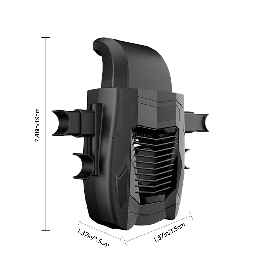 Kipas Angin Portable 3 Kecepatan Dengan Port Charger Usb Untuk Jok Belakang Mobil