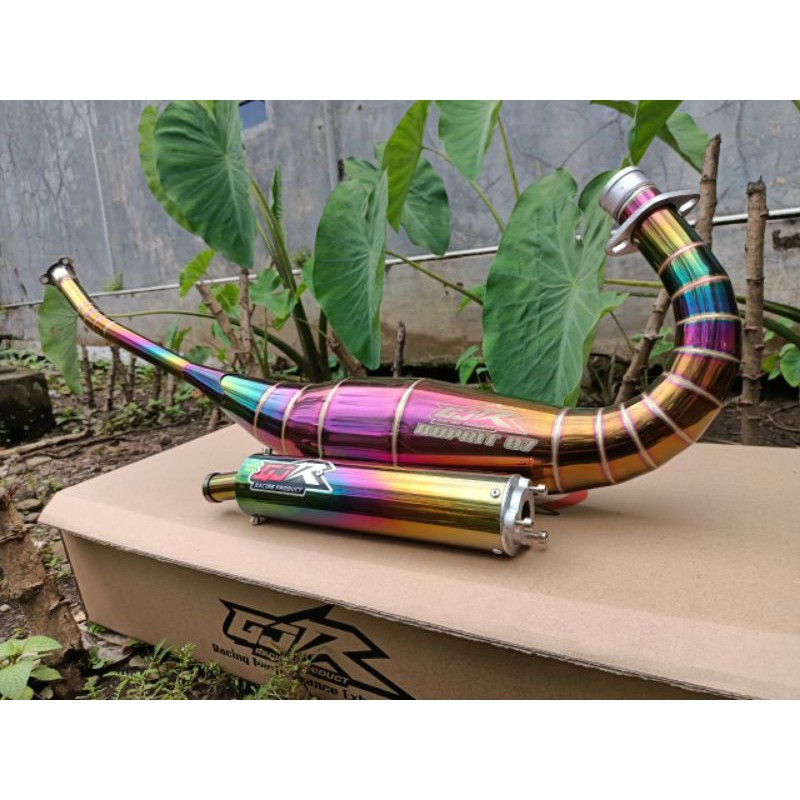 Knalpot Ninja R,SS,RR. GJR Original Full Stenless Rainbow