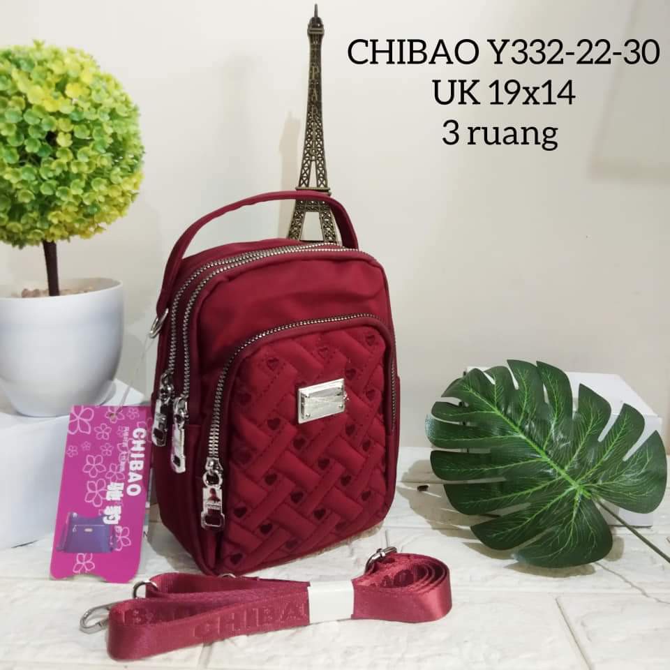 Chibao Slempang Y332-22-30 size 19x14 cm Bahan Kanvas. Tas Wanita Tas Slempang Tas Chibao Kanvas Terbaru Bisa bayar ditempat.!!!! BEST SELLER.!!!