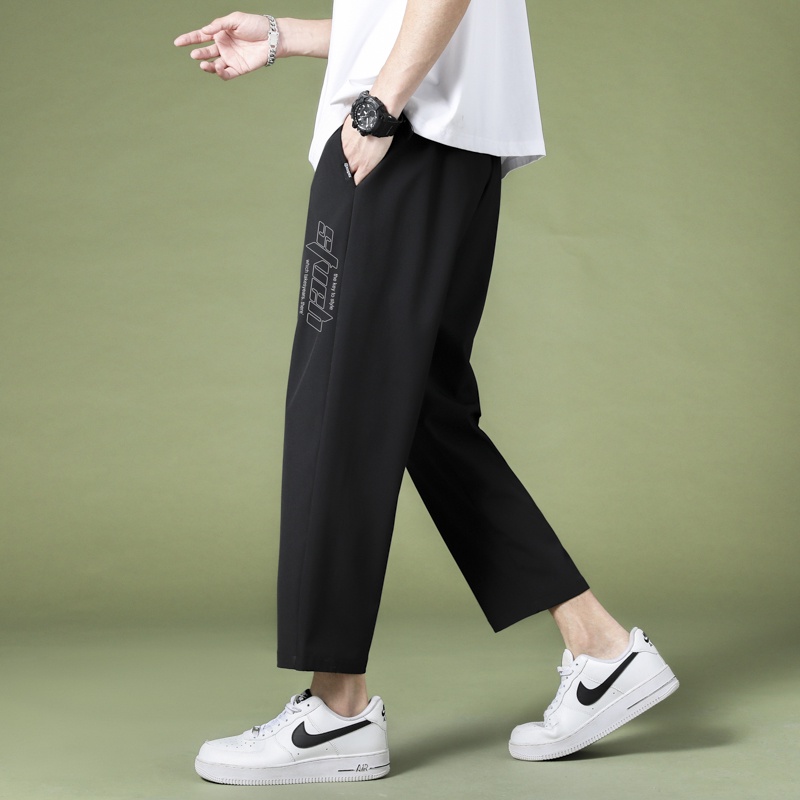 Celana Pria Tipis Kain Peregangan Celana Panjang Kasual Elastisitas Cepat Kering pants K8801