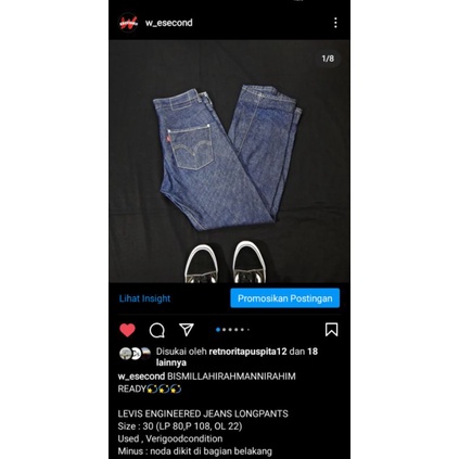 LEVIS ENGINEERED JEANS LONGPANTS