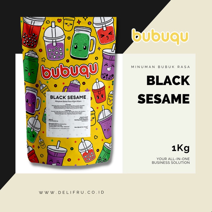 

POWDER DRINK BLACK SESAME BUBUQU - BUBUK MINUMAN WIJEN HITAM