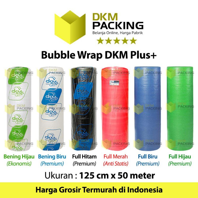 

Plastik BUBble Warp 125cm×50m DKM Plus premium termurah roll