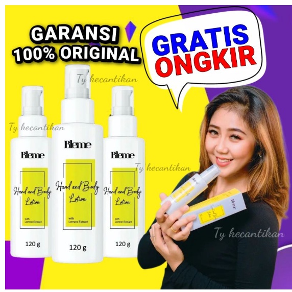 Bleme ASLI MURAH  Body Lotion Asli Whitening BPOM  |Bleme Hand and Body Lotion Whitening BPOM 100% RESMI ORIGINA