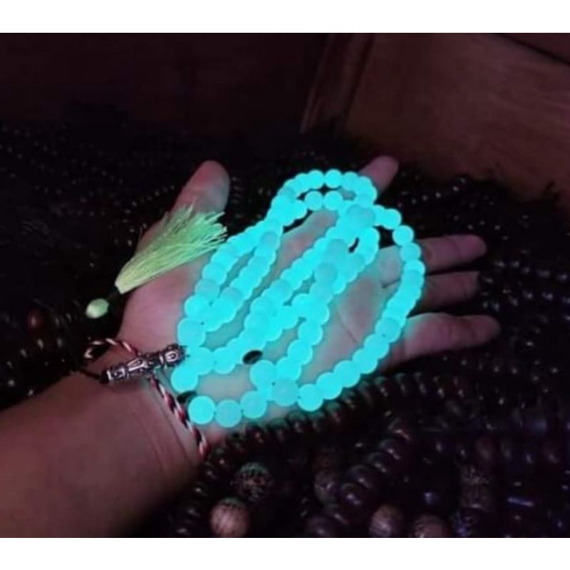 tasbih batu permata pospor asli ukuran 8 mm