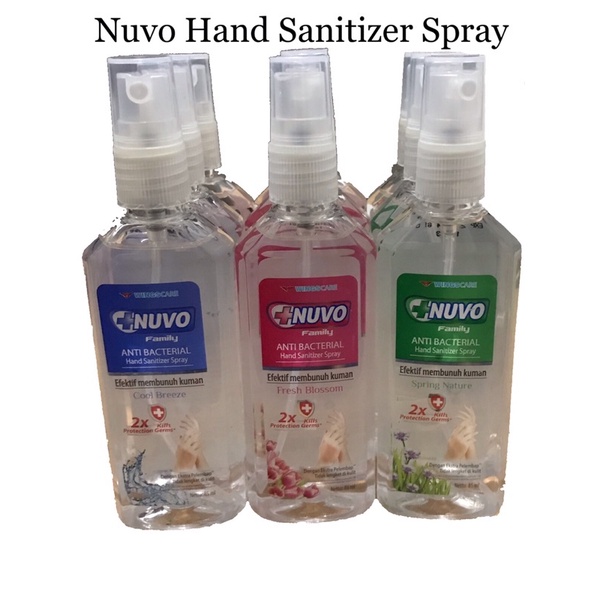 Jual Nuvo Hand Sanitizer 85ml spray (Spring Nature) Shopee Indonesia