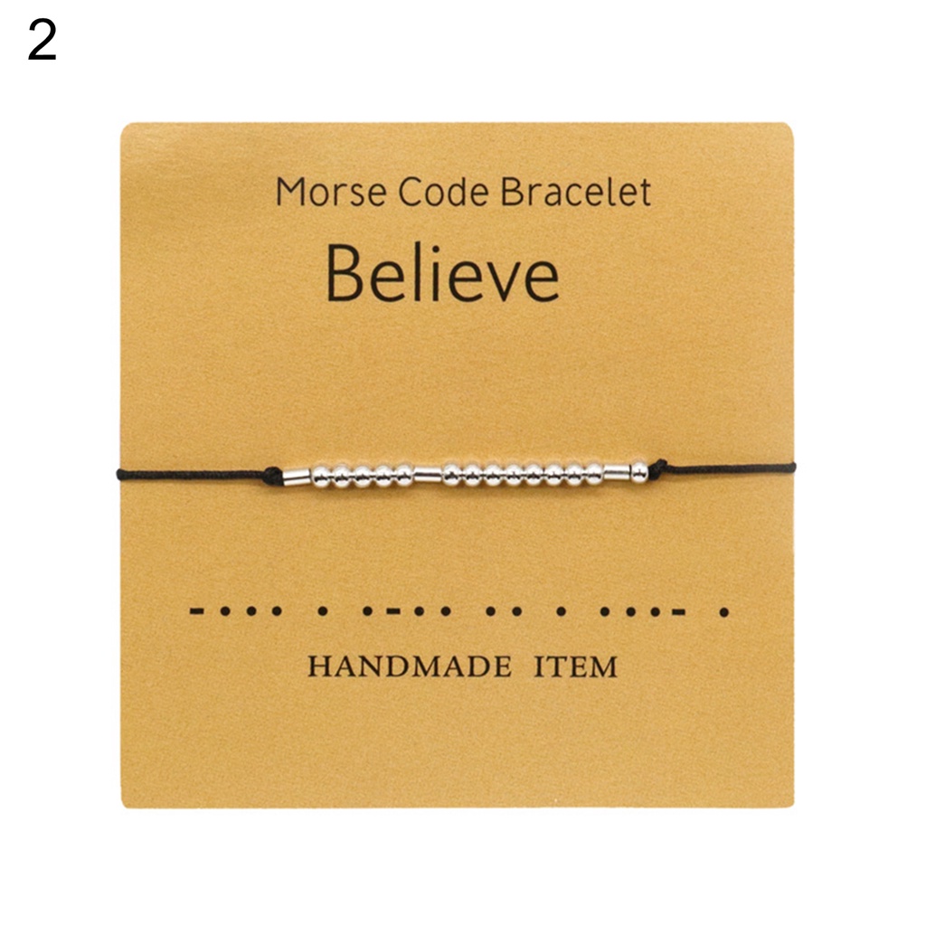 Hu Hu Hu Hu Hu Alat Bantu Pasang Kacamata♡ Gelang Persahabatan Adjustable Untuk Unisex