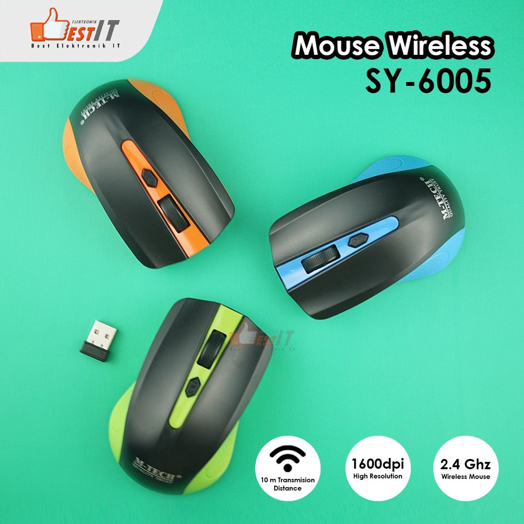 Mouse Wireless PC komputer Laptop  MT 6005