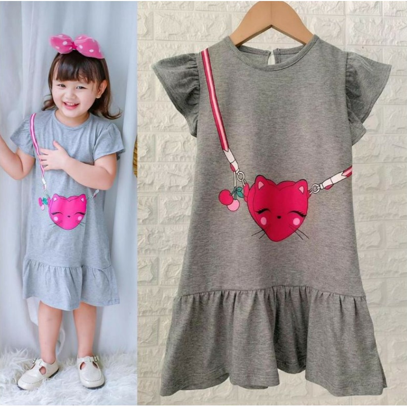 Smilee Dress Nona 1-5 Tahun Dress Fashion Anak Perempuan Nonaa Lucu CBKS S23