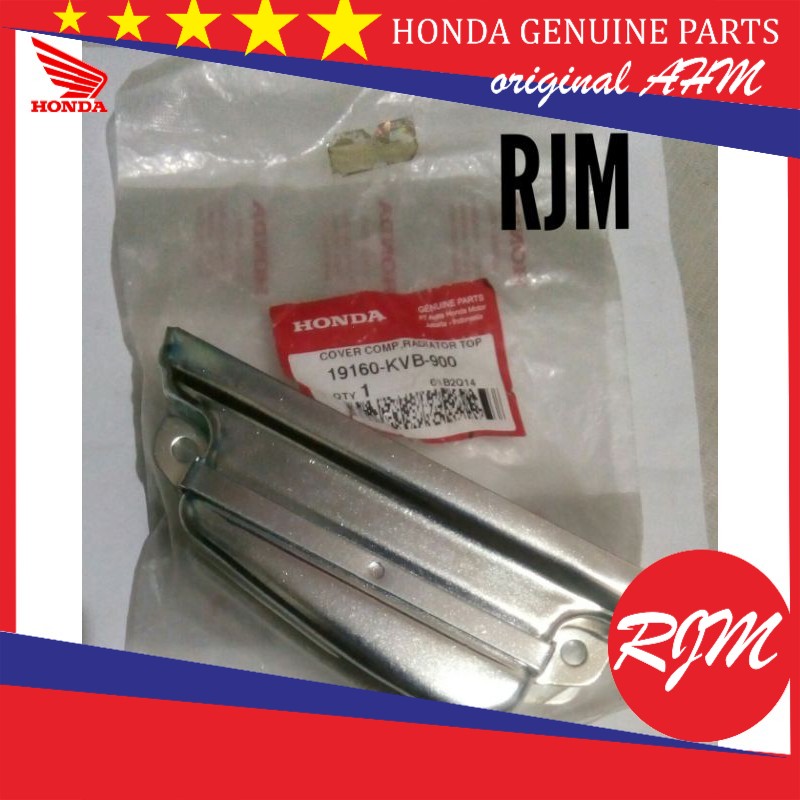Tutup Cover Comp Radiator Top Atas Silver Vario 110 Karbu Ori AHM 19160-KVB-900