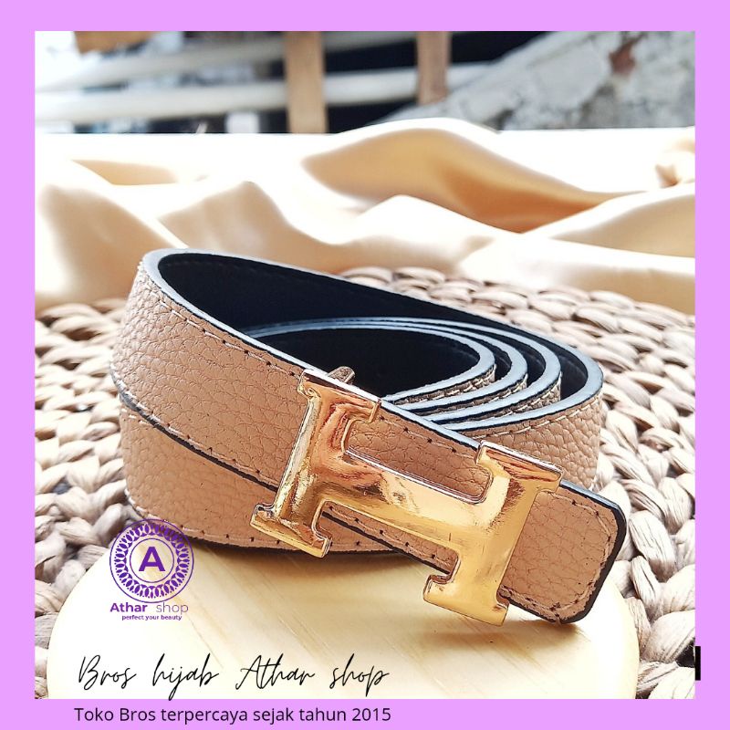 Athar shop belt ikat pinggang wanita gesper kulit ban pinggang PU leather