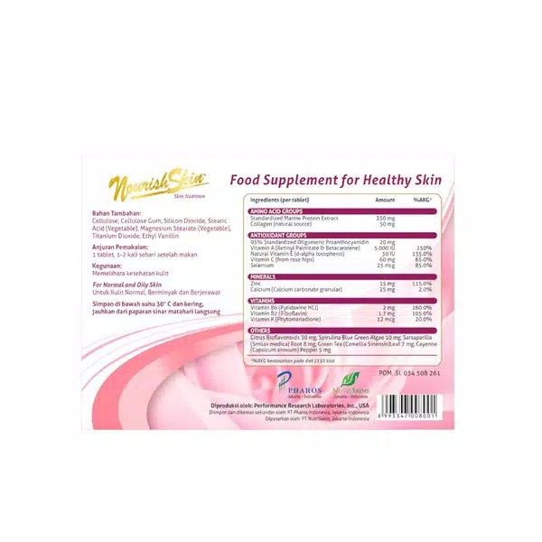 NOURISH SKIN SUPLEMEN MAKANAN 30 TABLET / N006441